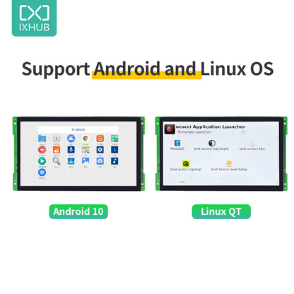 IXHUB Linux and Android 10.0 Terminal Device Industry Equipment Control Touch Screen Smart HMI 10.1 inch TFT LCD Display Module
