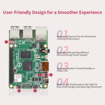 CokePi Development Board Rockchip RK3528A Run Android Debian Ubuntu
