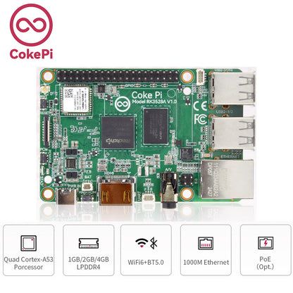 CokePi Development Board Rockchip RK3528A Run Android Debian Ubuntu