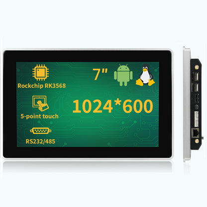 IXHUB 7Inch Embedded HMI Panel IP65 Waterproof Aluminum frame Monitor