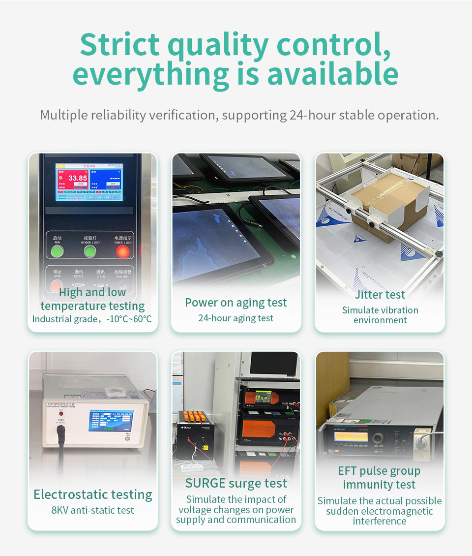 IXHUB 7Inch Embedded HMI Panel IP65 Waterproof Aluminum frame Monitor