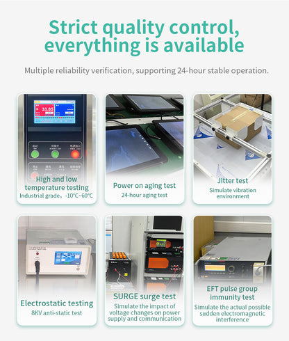 IXHUB 7Inch Embedded HMI Panel IP65 Waterproof Aluminum frame Monitor