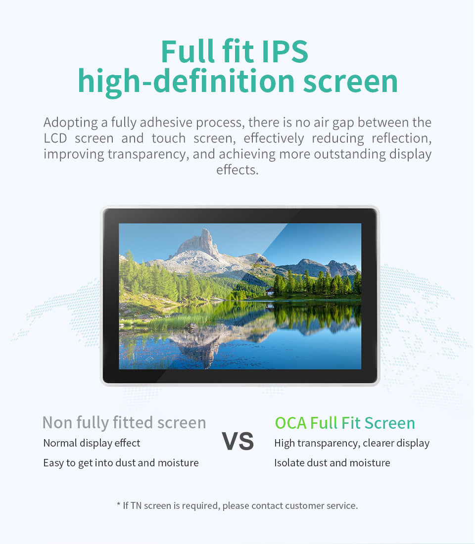 IXHUB 7Inch Embedded HMI Panel IP65 Waterproof Aluminum frame Monitor