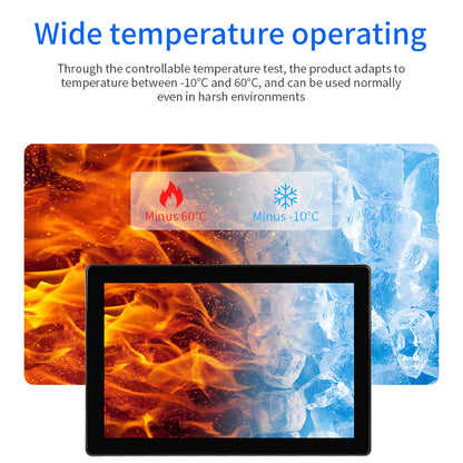 XHUB 10.1" Industrial Grade All in One Embedded Touch Panel IP65 Waterproof Monitor RS232 RS485 TTL Android Debian Ubuntu